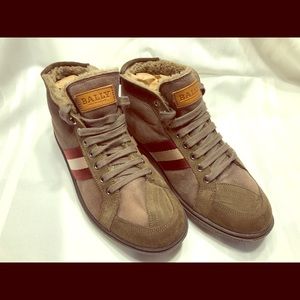 Bally Brown Suede Sneakers